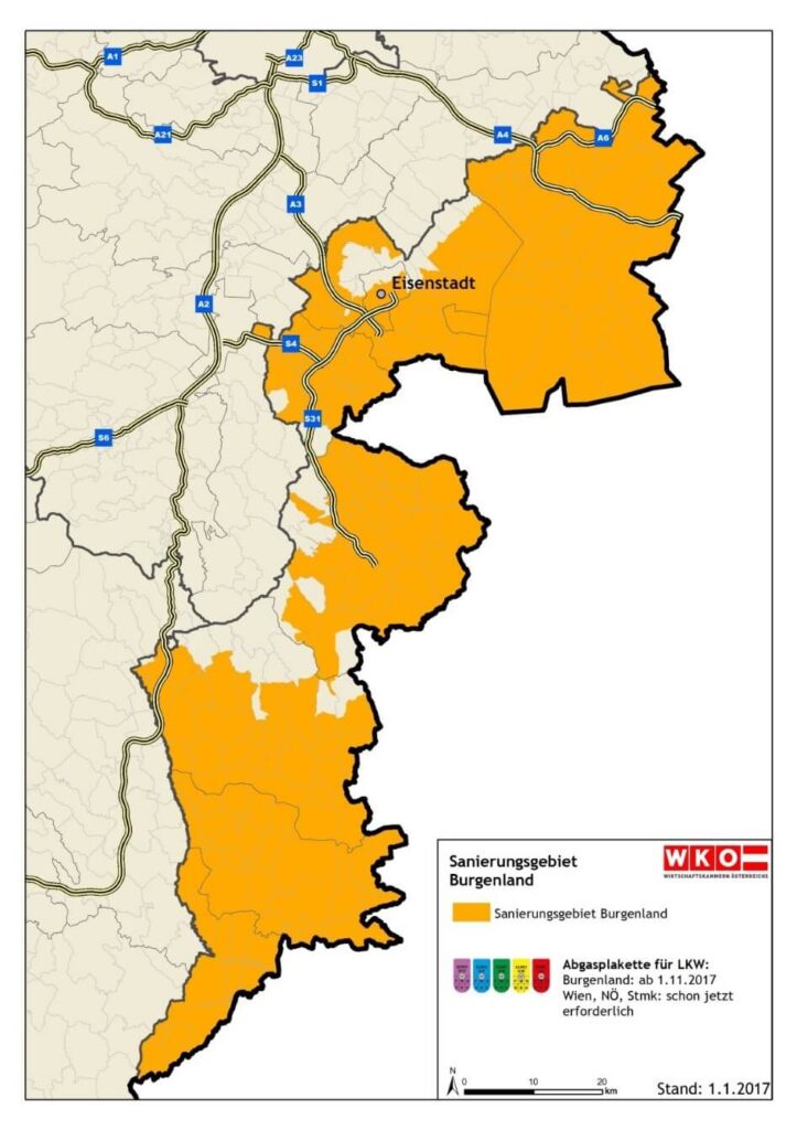 Burgenland IG-L ekologická zóna