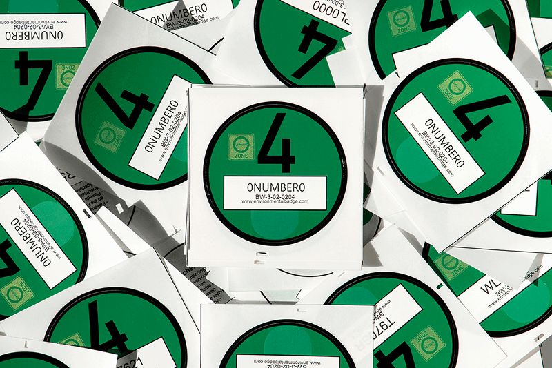 Collage German environmental badges