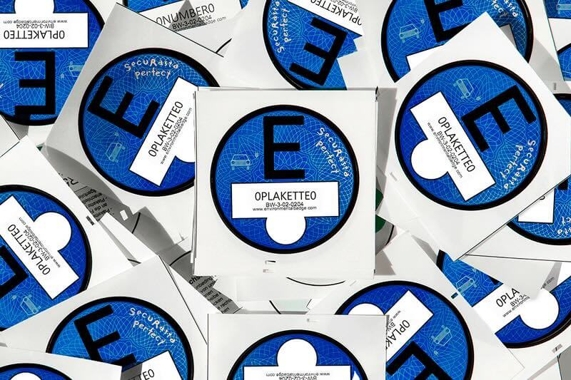 Koláž E-Plakety pro Německo